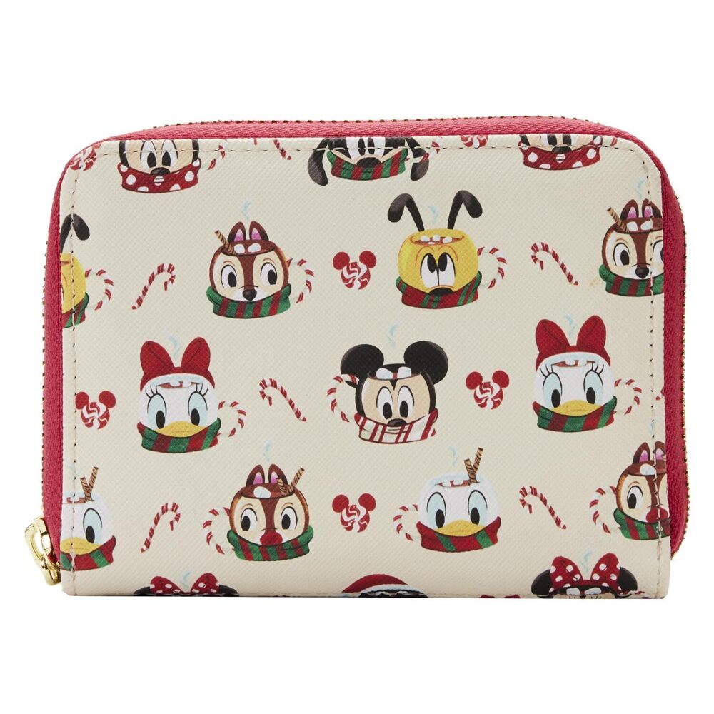 5176 DISNEY HOT COCOA MUGS AOP ZIP AROUND WALLET